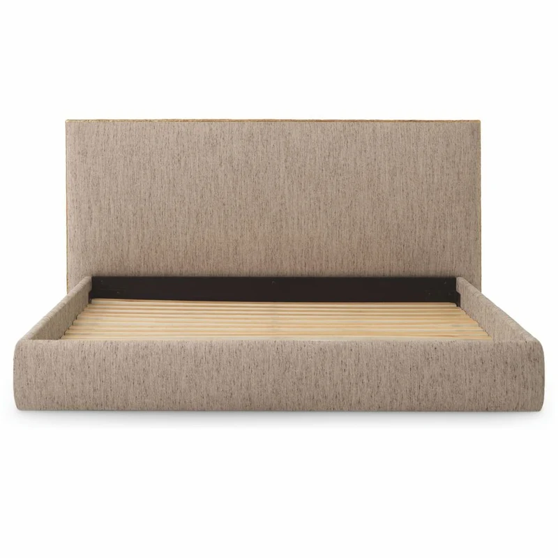 Casa Padrino Luxus Doppelbett Beige / Antik Gold 160 x 200 cm - Schlafzimmer Möbel