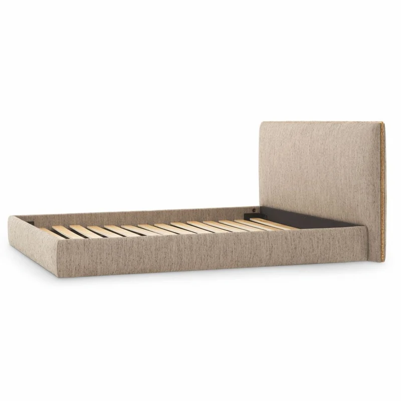 Casa Padrino Luxus Doppelbett Beige / Antik Gold 160 x 200 cm - Schlafzimmer Möbel