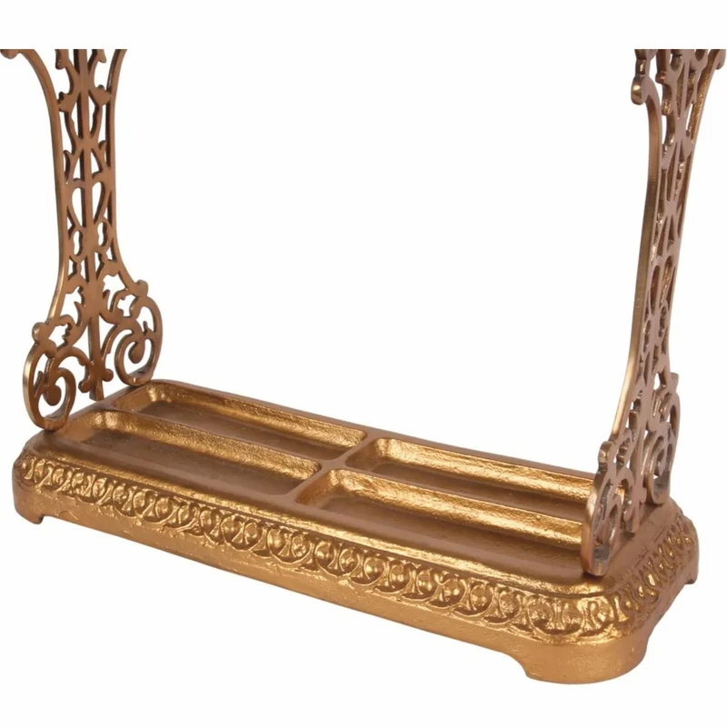 Casa Padrino Barock Aluminium Schirmständer Gold - Barockstil Deko Accessoires