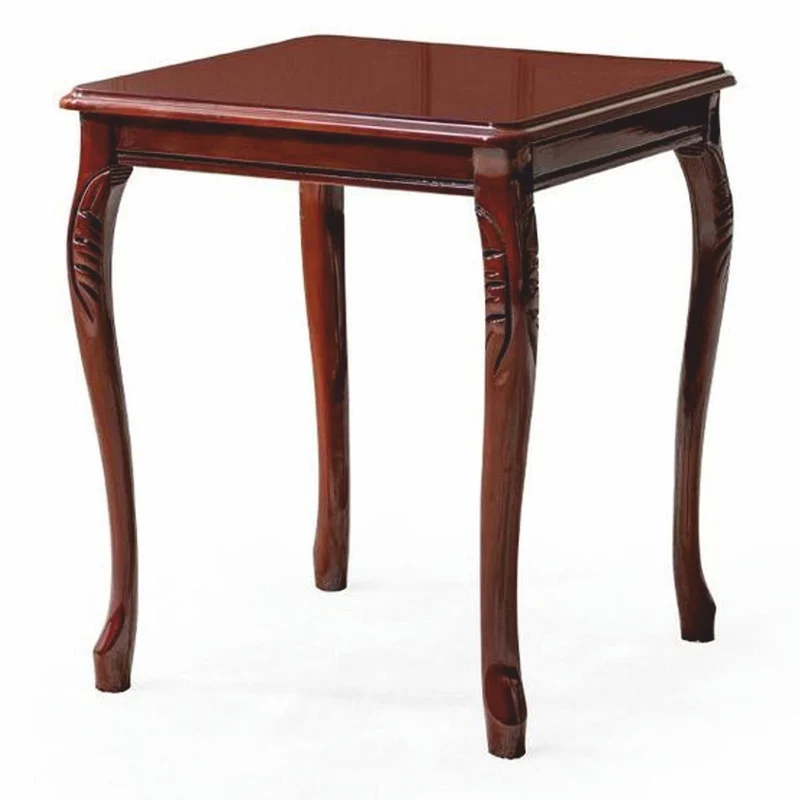 Casa Padrino Luxus Barock Massivholz Beistelltisch Dunkelbraun H. 57 cm - Barock Möbel